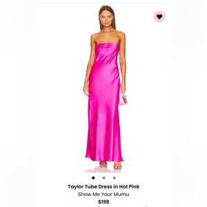 Show me your mumu maxi pink dress worn once and dry cleaned